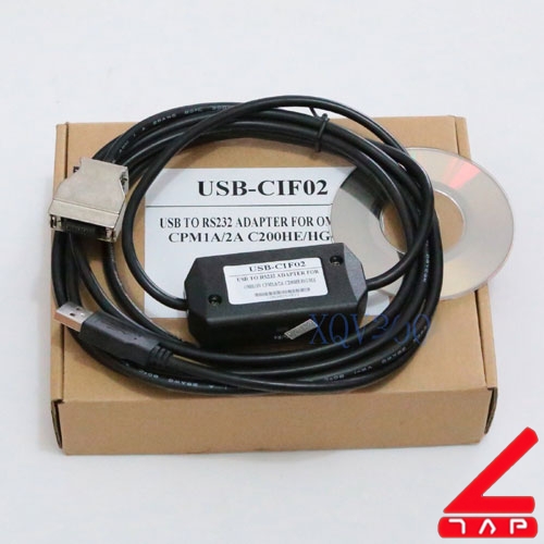 Cable lập trình USB-CIF02 cho PLC CPM1 / CPM1A / 2A / CQM1 / C200HS / C200HX / HG / HE